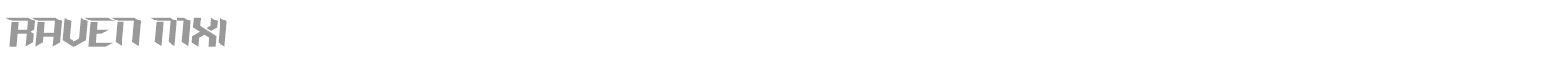 Raven MX font preview